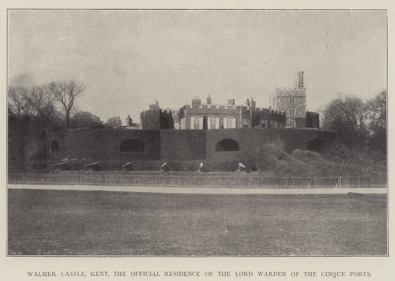 Walmer Castle, Kent, the Official Residence of the Lord Warden of the Cinque Ports by English Photographer