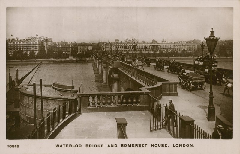 Waterloo Bridge and Somerset House, London by English Photographer