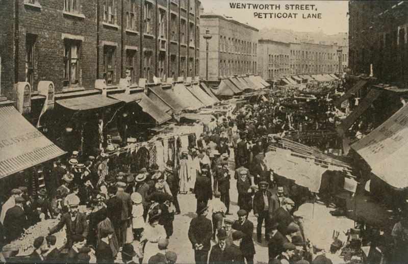 Wentworth Street, Petticoat Lane, London by English Photographer
