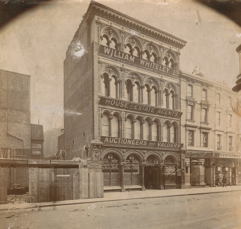William Whiteley, house and estate agents, auctioneers and valuers, Westbourne Grove, London by English Photographer