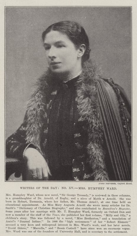 Writers of the Day, Mrs Humphry Ward by English Photographer