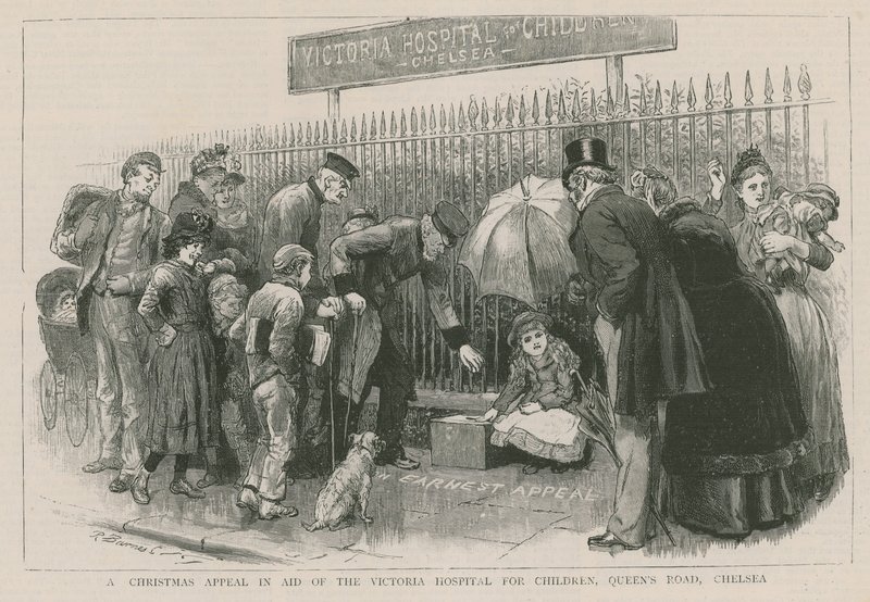 A Christmas appeal in aid of the Victoria Hospital for Children by English School