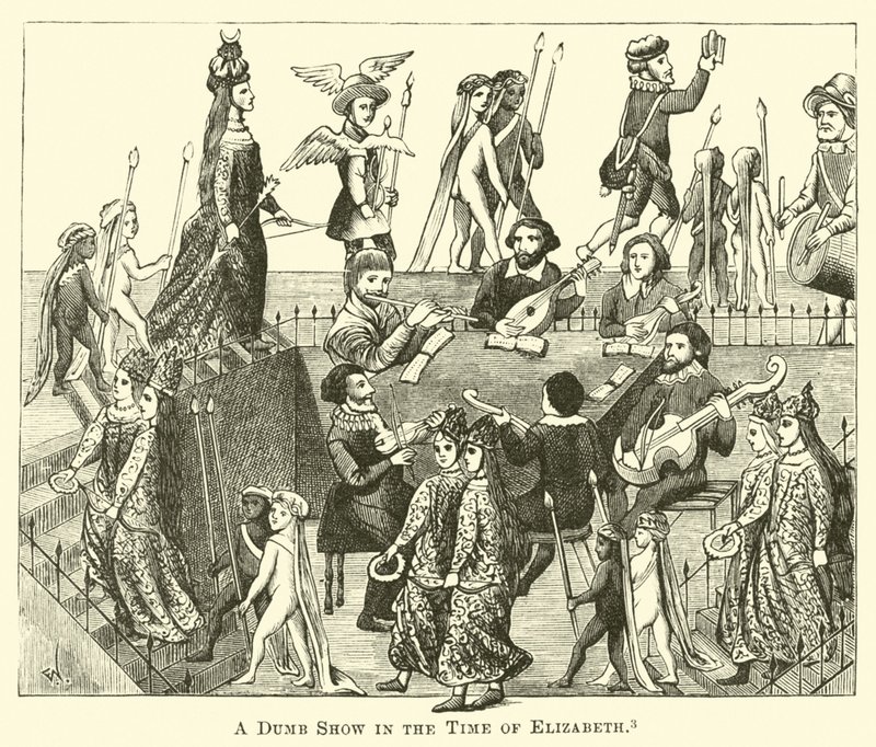 A Dumb Show in the Time of Elizabeth by English School