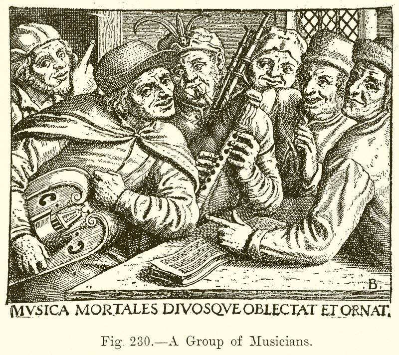 A Group of Musicians by English School