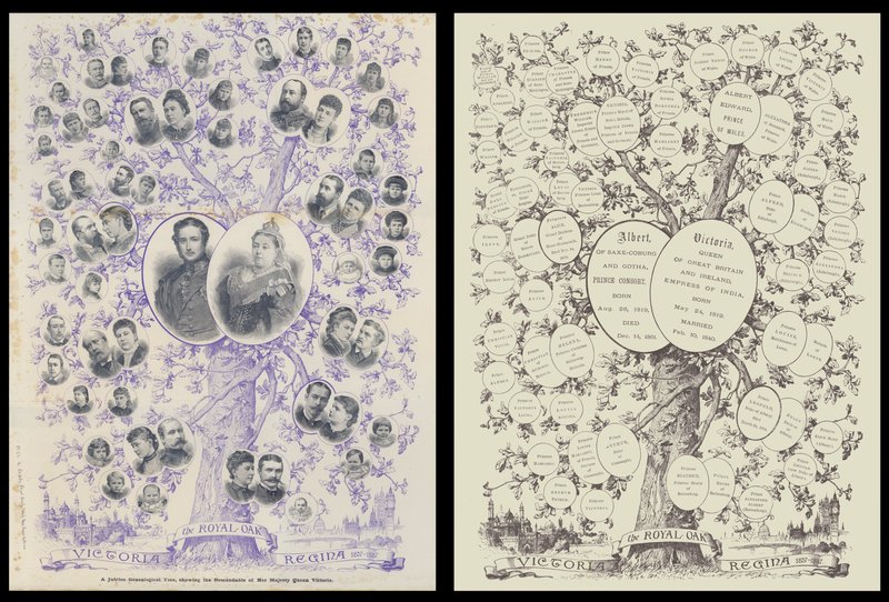 A Jubilee Genealogical Tree, Showing the Descendants of Her Majesty Queen Victoria by English School