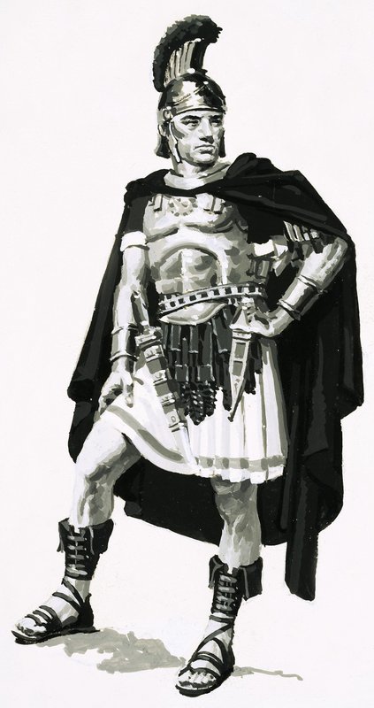 A Roman legionary by English School