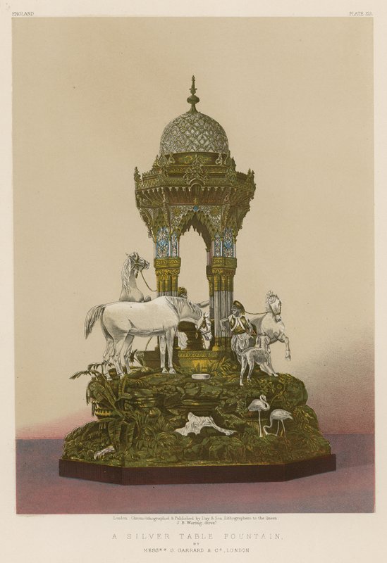 A Silver Table Fountain by English School