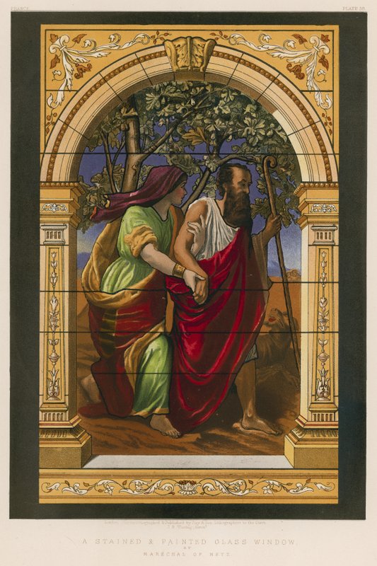 A Stained and Painted Glass Window by Marechal of Metz by English School
