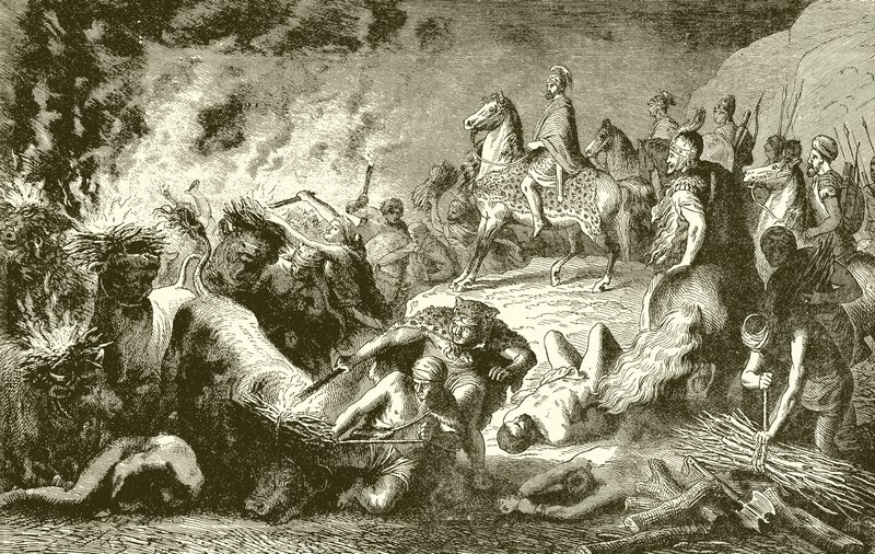 A Stratagem of Hannibal.--A Mock Night March by English School