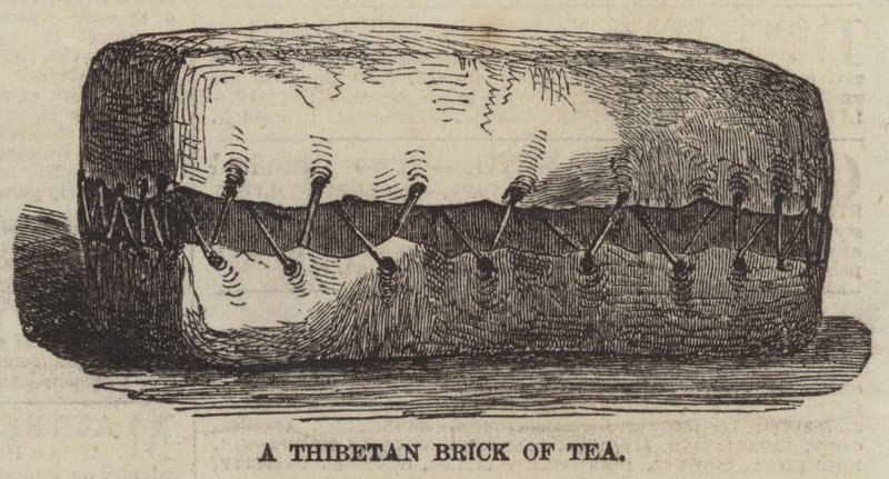 A Thibetan Brick of Tea by English School