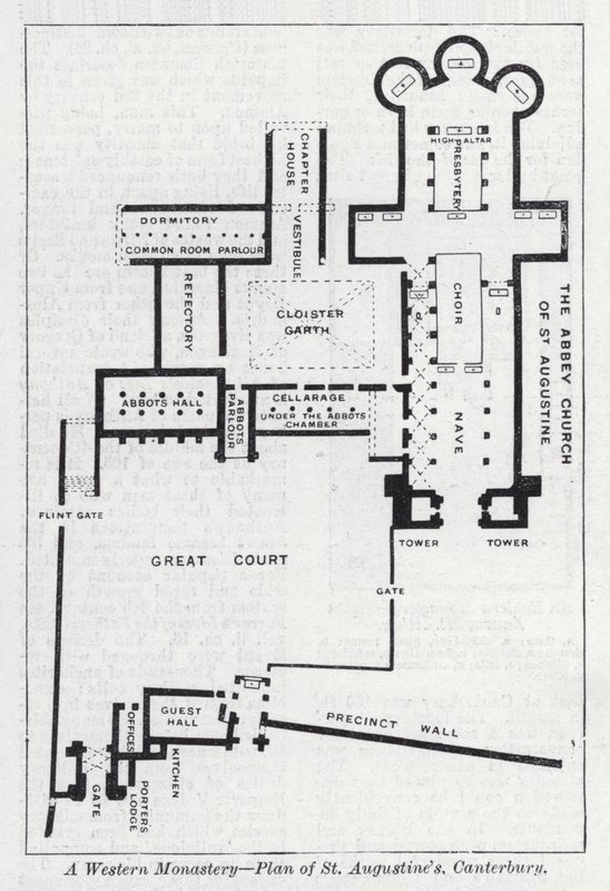 A Western Monastery, Plan of St Augustine