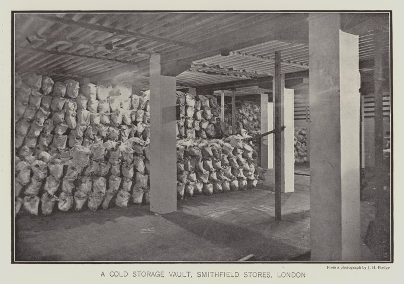 A Cold Storage Vault, Smithfield Stores, London by English School