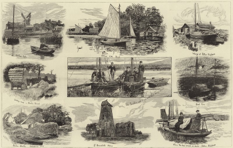 A cruise on the Norfolk Broads by English School