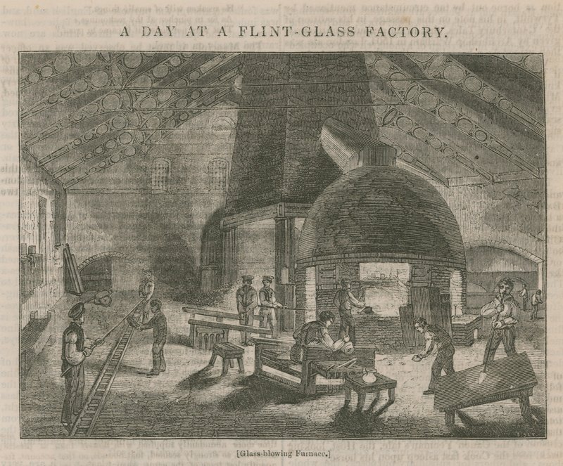 A Day at a Flint Glass Factory by English School