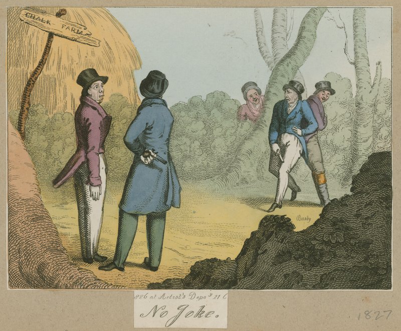 A Duel in Chalk Farm by English School