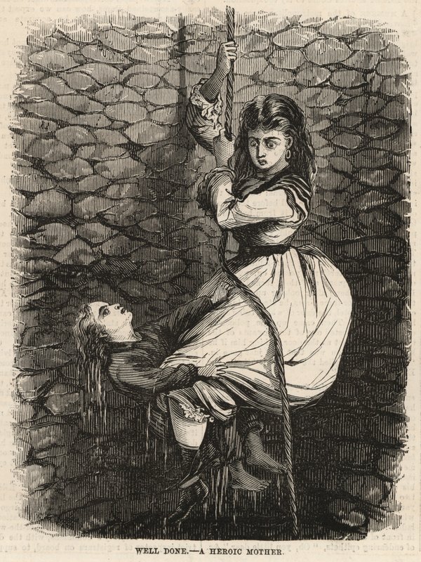 A heroic mother by English School