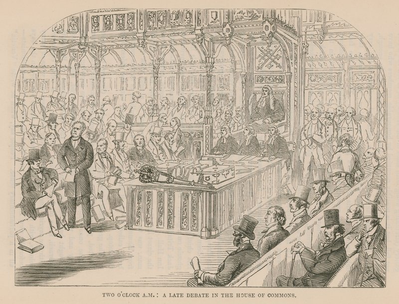 A Late Debate in the House of Commons by English School
