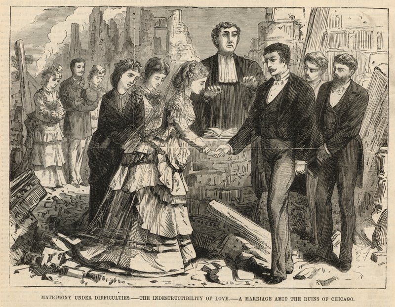 A Marriage Amid the Ruins of Chicago by English School