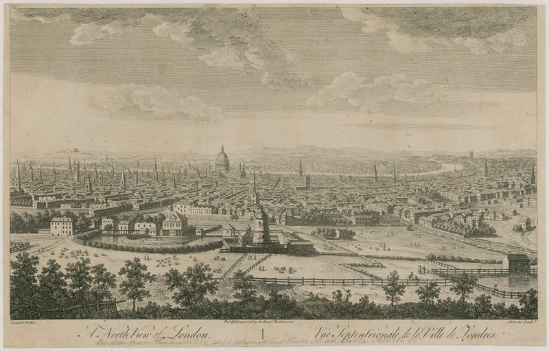 North View of London from Pentonville Hill by English School