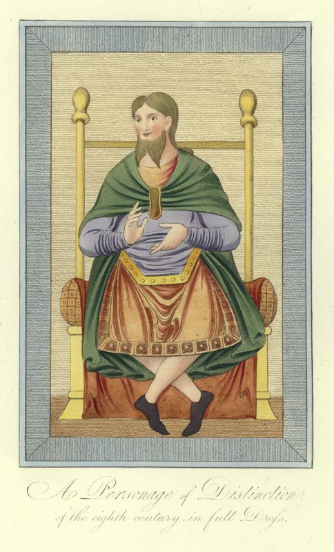 A Personage of Distinction of the 8th Century in Full Dress by English School