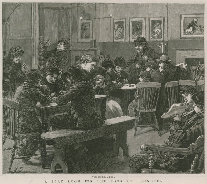 A play room for the poor in Islington: The general room by English School