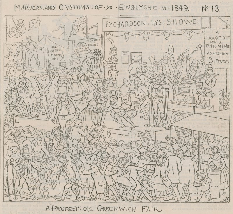 A prospect of Greenwich Fair by English School