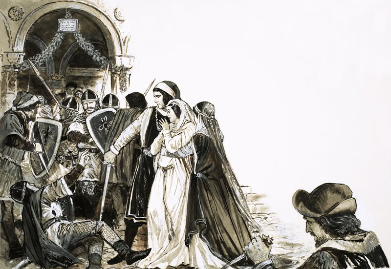 A Rebellion in Sicily Begins with the Death of a French Soldier by English School