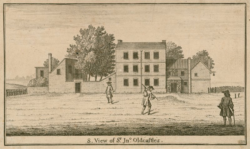 A view of Sir John Oldcastle Tavern and Garden, in Cold Bath Fields by English School
