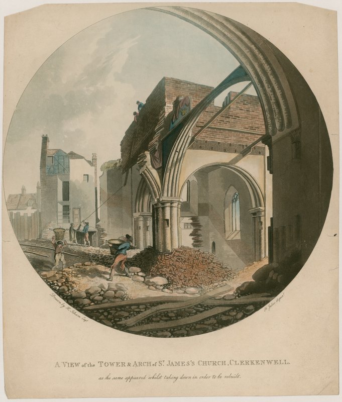 A View of the Tower and Arch of St James