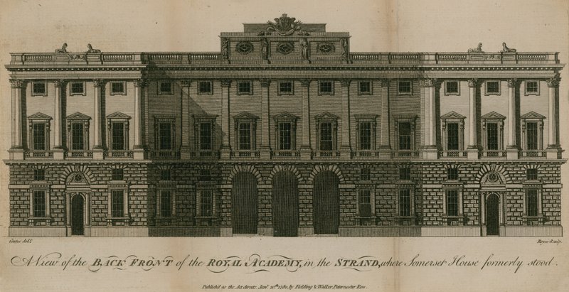 A view of the back front of the Royal Academy by English School