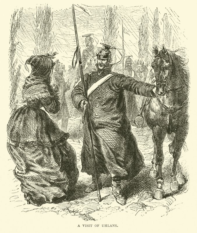 A Visit of Uhlans, March 1871 by English School