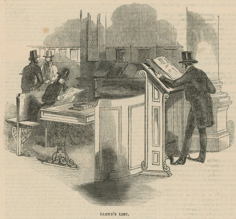 A Visit to Lloyds - The Insurance of Ships: Lloyds List by English School