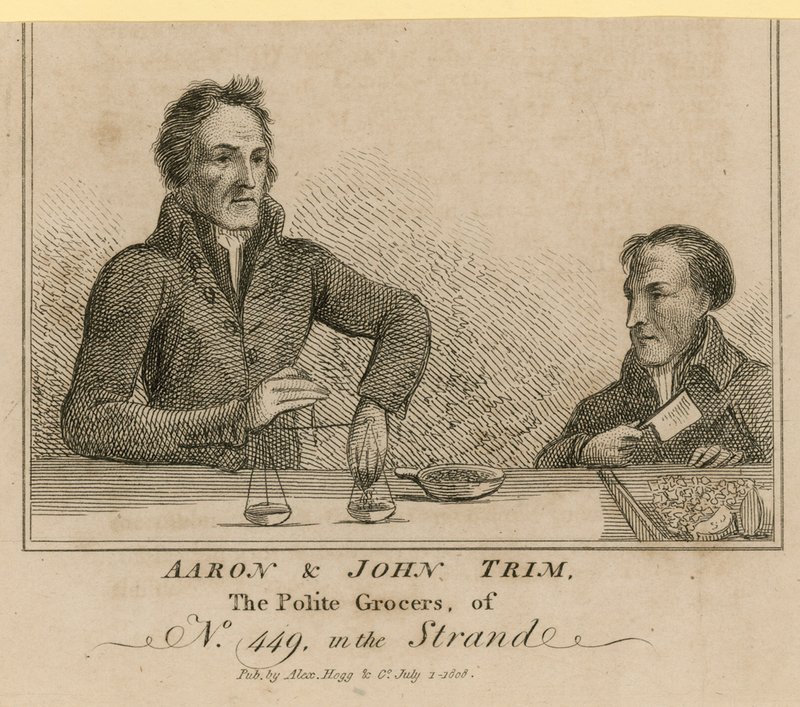 Aaron and John Trim by English School
