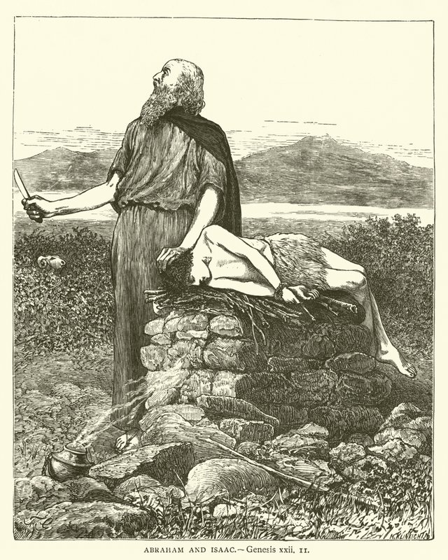 Abraham and Isaac, Genesis, xxii by English School