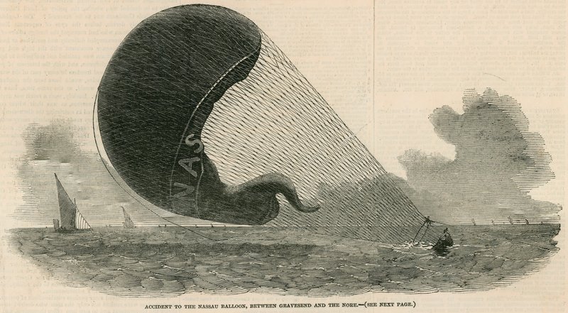 Accident with the Nassau Balloon between Gravesend and the Nore by English School