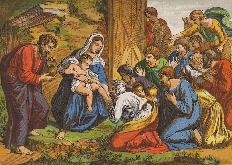 Adoration of the Magi by English School