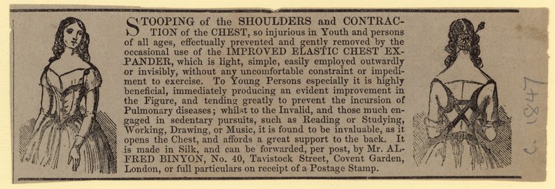 Advert for Improved Elastic Chest Expander by English School