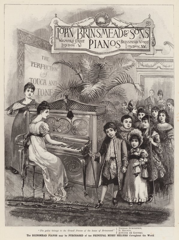 Advertisement, Brinsmead Pianos by English School