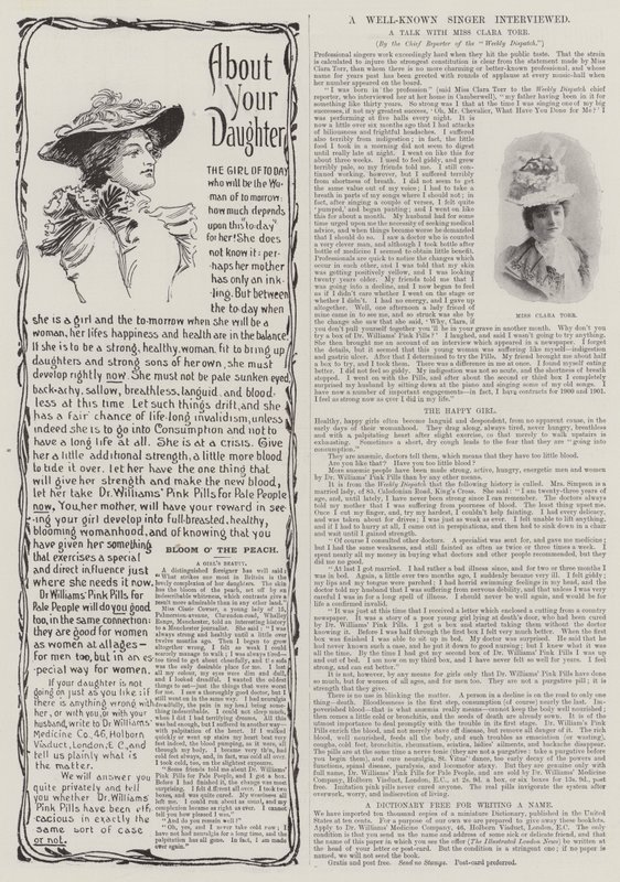 Advertisement, Dr Williams