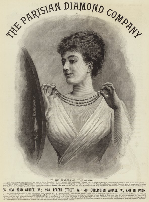 Advertisement, The Parisian Diamond Company by English School