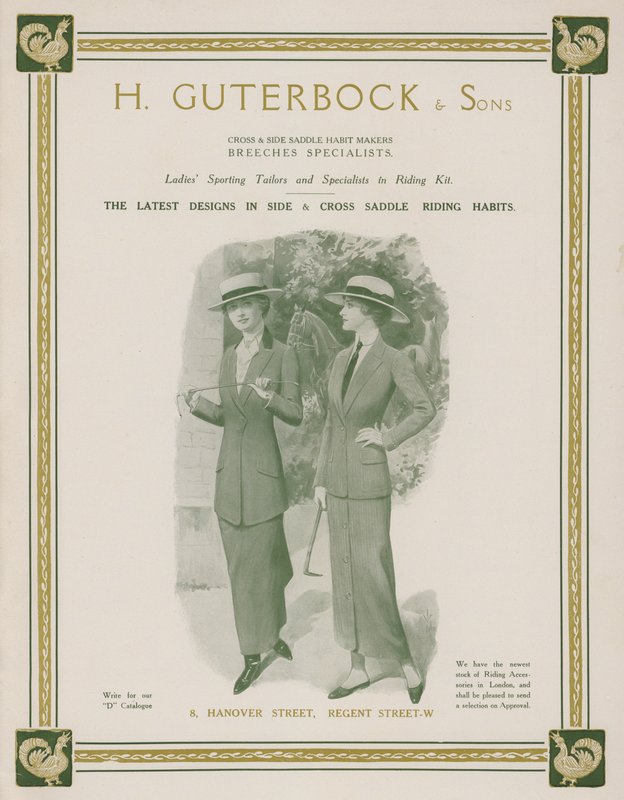 Advertisement for H Guterbock & Sons, ladies