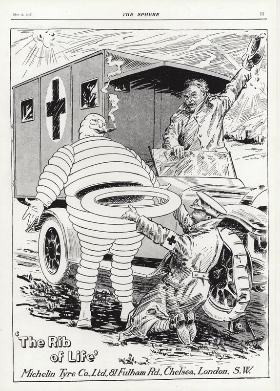 Advertisement for Michelin Tyres by English School
