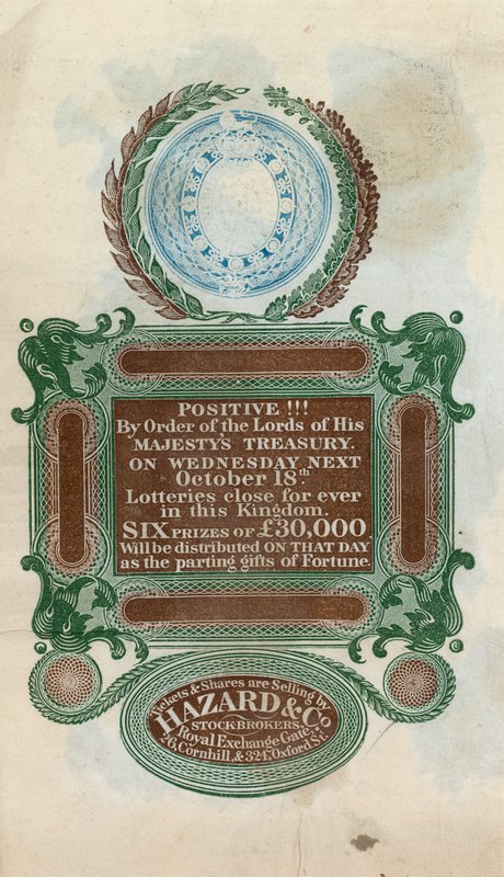 Advertisement for Last Lottery by English School