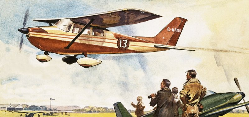 Aeroplane Flying in the King