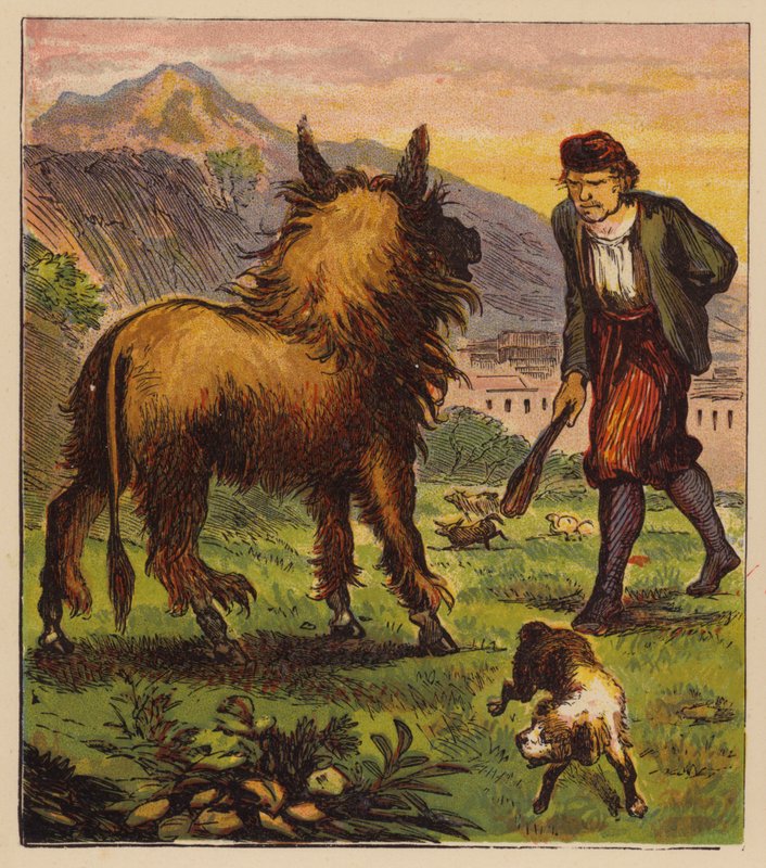 Aesop’s Fables: The Ass in the Lion