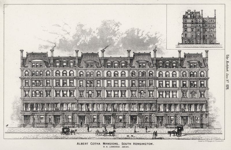 Albert Gotha Mansions, South Kensington by English School