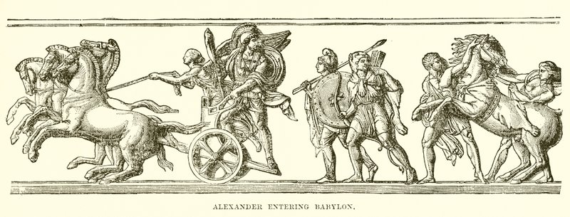 Alexander Entering Babylon by English School