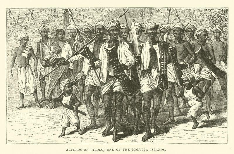 Alfuros of Gilolo, One of the Molucca Islands by English School
