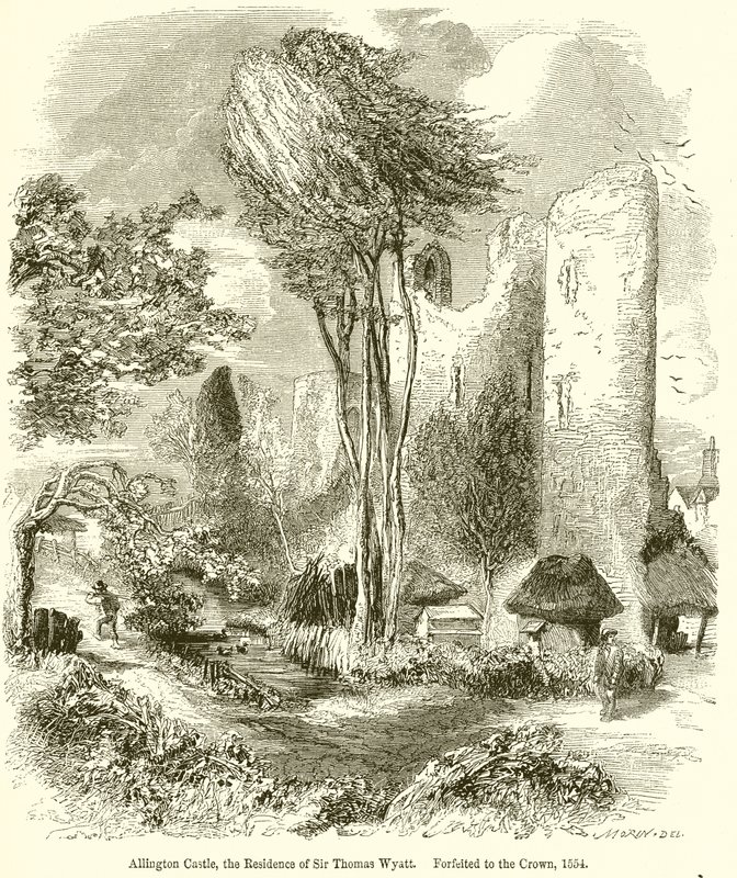 Allington Castle, the Residence of Sir Thomas Wyatt. Forfeited to the Crown, 1554 by English School