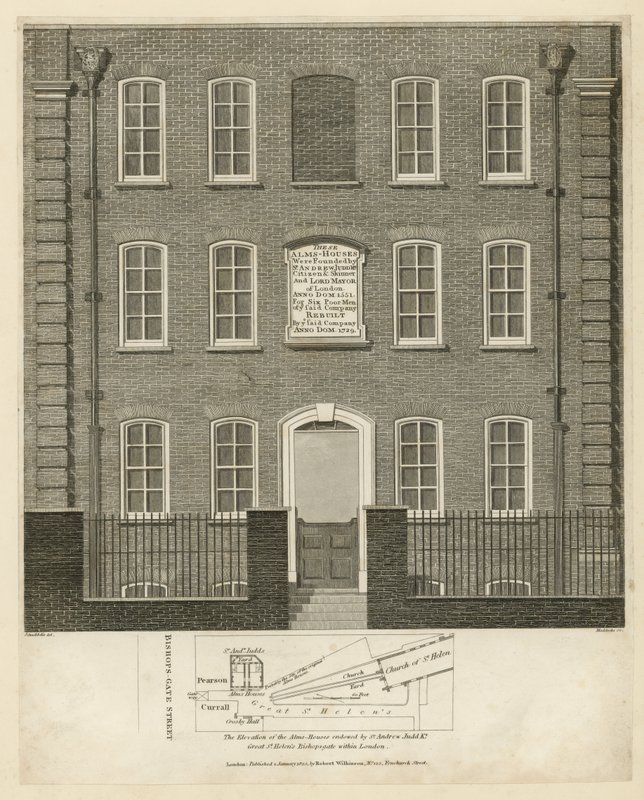 Alms Houses, Bishopsgate by English School